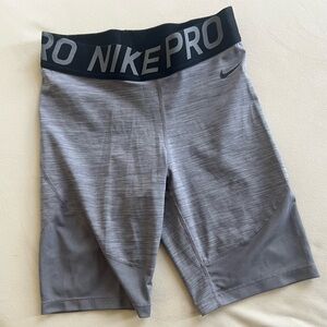 Nike Women's Heather Gray Bike Shorts